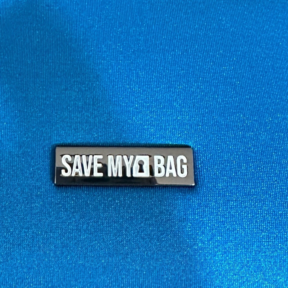 NWT Save My Bag T-Oilvia tote bag Metallics Blu Fondale - Picture 6 of 16